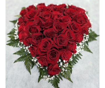 Cuore di rose rosse