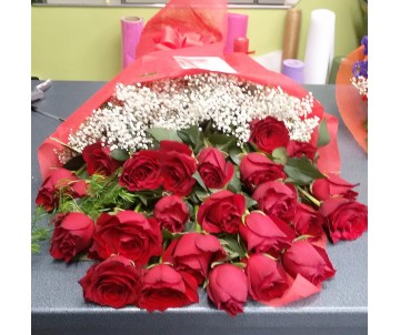 24 rose rosse