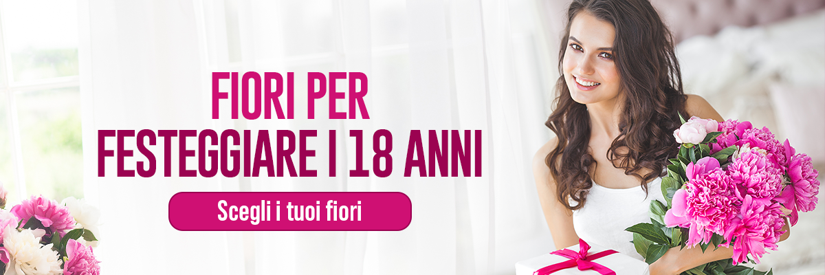 Fiori per festeggiare i 18 anni